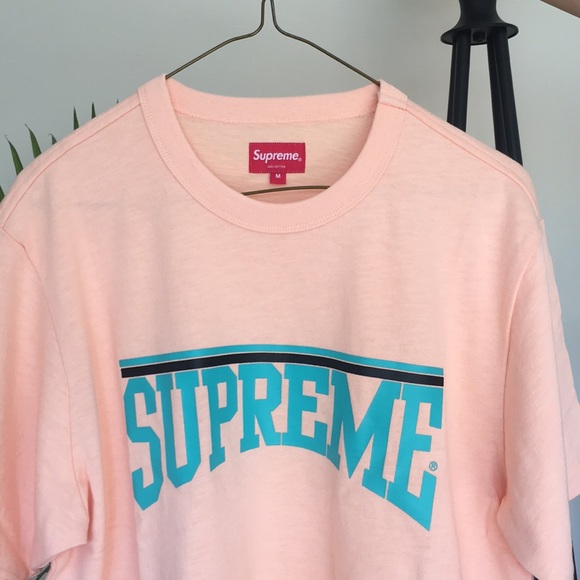 supreme peach shirt